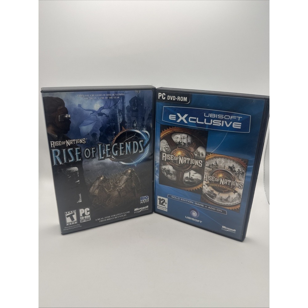 Rise of Nations Gold Edition Thornes & Patriots + Rise of Legends (PC DVD-ROM)